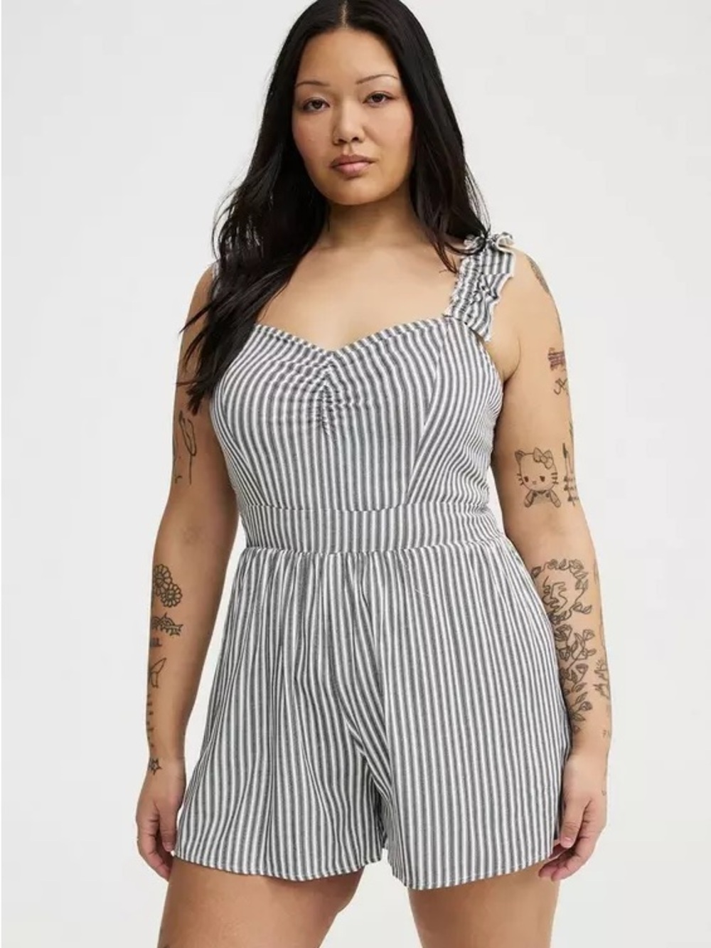 Torrid Ruffled Straps Layered Romper